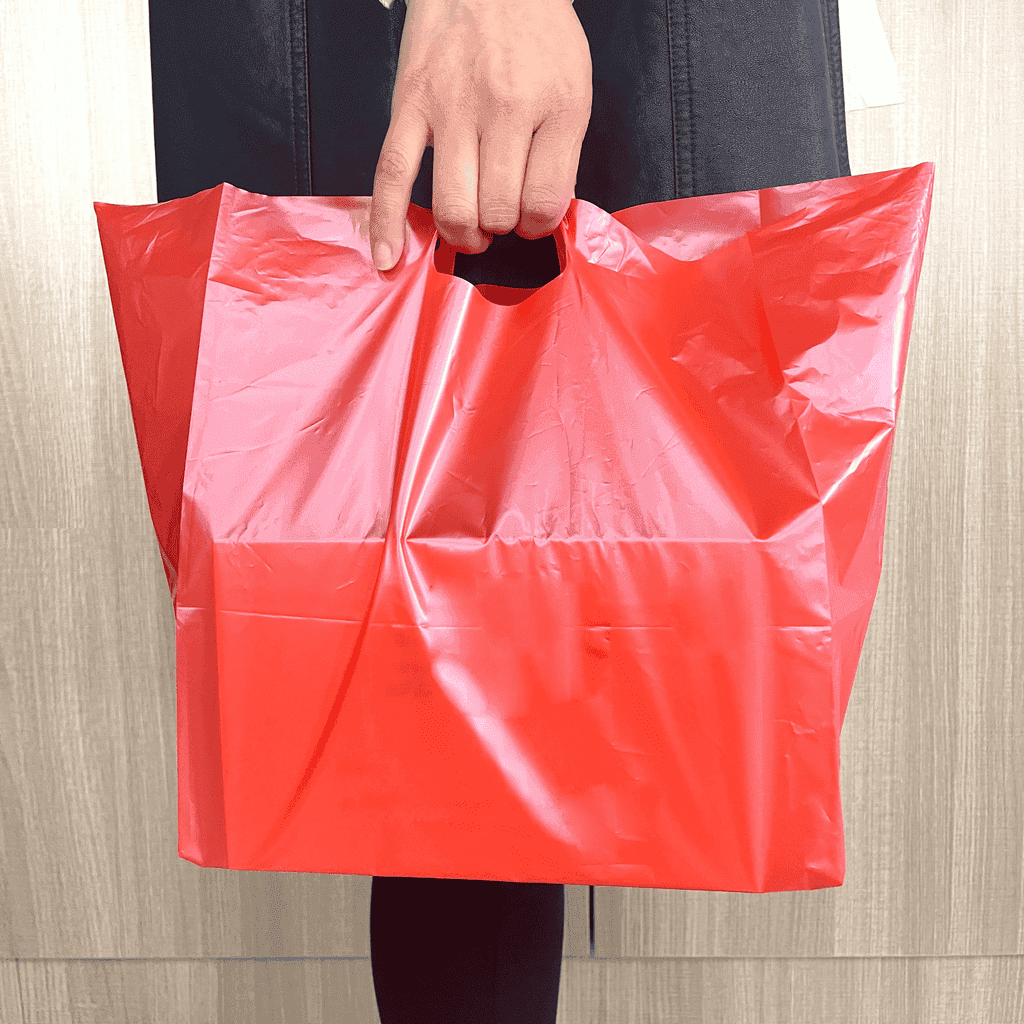 Custom branded compostable carry bag